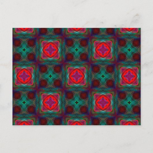 Abstract Fractal Patroon Briefkaart (Voorkant)