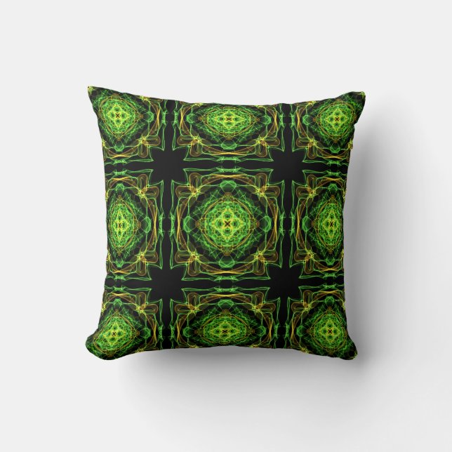 abstract fractal patroon kussen (Voorkant)