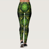 abstract fractal patroon leggings (Achterkant)