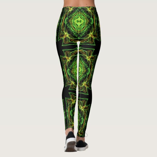 abstract fractal patroon leggings (Achterkant)