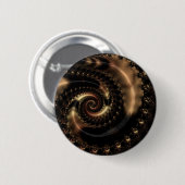 Abstract fractal patterns and shapes. Fractal Art Ronde Button 5,7 Cm (Voorkant /achterkant)