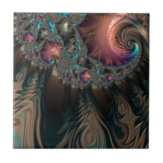 Abstract fractal patterns and shapes. Fractal Art Tegeltje