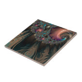 Abstract fractal patterns and shapes. Fractal Art Tegeltje (Zijkant)