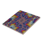 Abstract fractal patterns and shapes. Fractal Art Tegeltje (Zijkant)