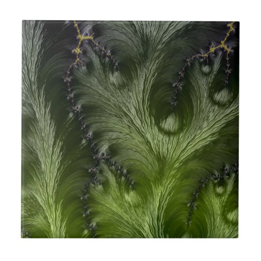 Abstract fractal patterns and shapes. Fractal Art Tegeltje (Voorkant)