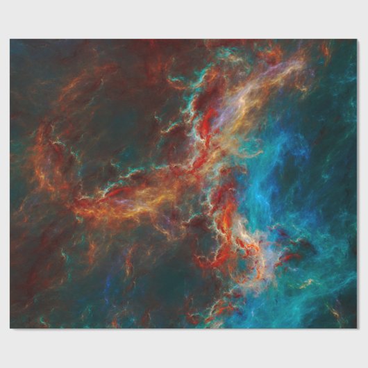 Abstract fractal patterns and shapes. United Infin Cadeaupapier (Vlak)