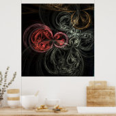abstract fractal poster (Keuken)