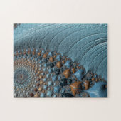 Abstract Fractal Southwestern Turquoise Legpuzzel (Horizontaal)