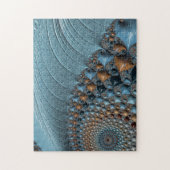 Abstract Fractal Southwestern Turquoise Legpuzzel (Verticaal)