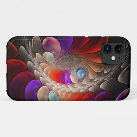 Abstract fractal Spiral Case-Mate iPhone Case (Achterkant (horizontaal))