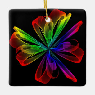 Abstract fractal Wave Design Keramisch Ornament