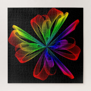 Abstract fractal Wave Design Legpuzzel