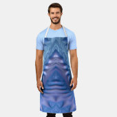 ABSTRACT FRACTALE Blauw roze ~ Schort (Gedragen)