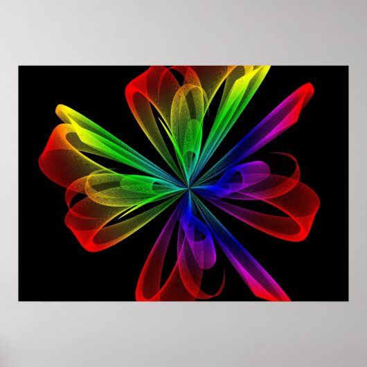 Abstract Fraktale Golf Ontwerp Poster (Voorkant)