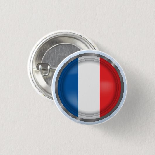 Abstract-Franse vlag, Button Franse kleuren (Voorkant /achterkant)