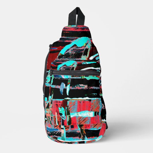 Abstract Freedom – Artistic Crossbody Bag Sling Bag (Voorkant)