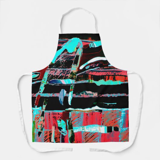 Abstract Freedom – Custom All Over Print Apron (Me Schort (Voorkant)