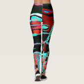 Abstract Freedom – Custom All‑Over‑Print Leggings (Achterkant)