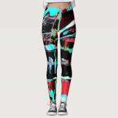 Abstract Freedom – Custom All‑Over‑Print Leggings (Voorkant)