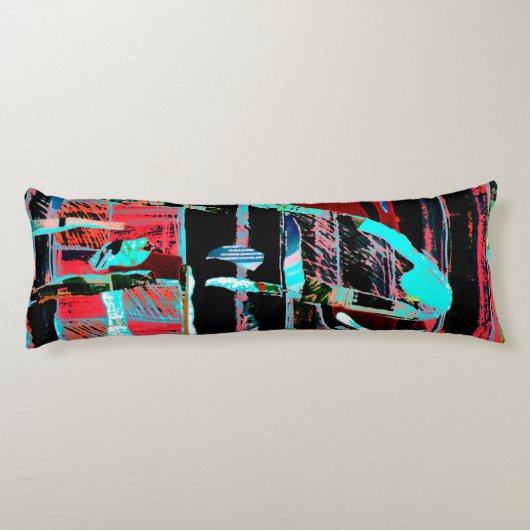 Abstract Freedom – Custom Brushed Polyester Body P Lichaamskussen (Achterkant)