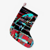 Abstract Freedom – Custom Christmas Stocking Kleine Kerstsok (Voorkant (Hangend))