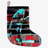 Abstract Freedom – Custom Christmas Stocking Kleine Kerstsok (Voorkant)