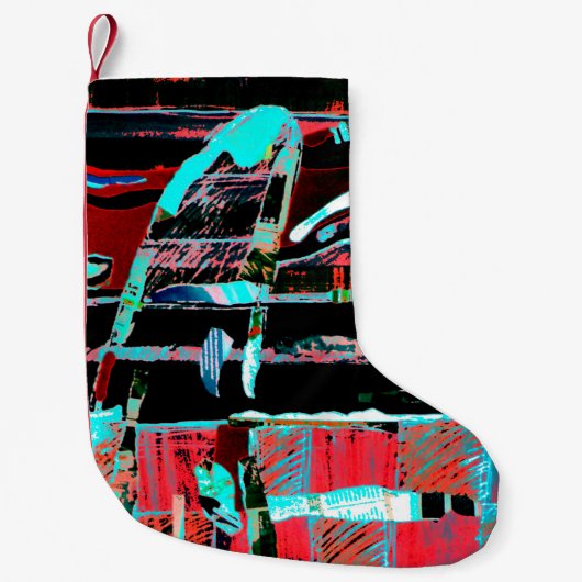 Abstract Freedom – Custom Christmas Stocking Kleine Kerstsok (Voorkant)