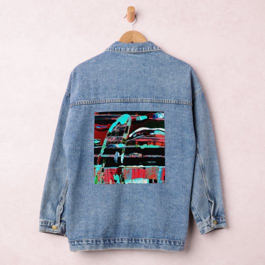 Abstract Freedom – Custom Women’s Denim Jacket (Je (Hangar)