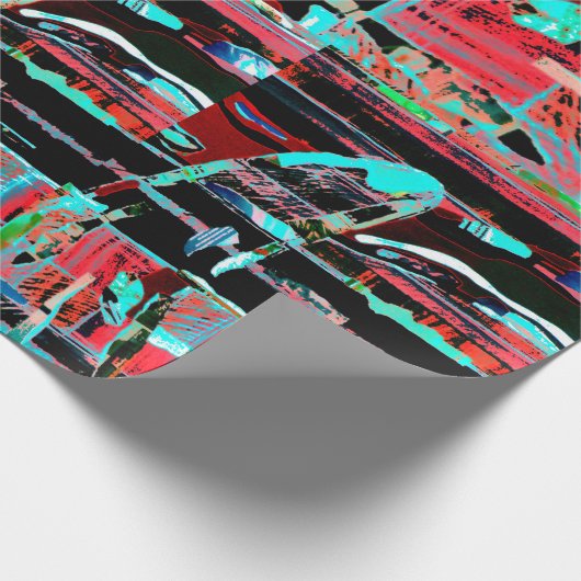 Abstract Freedom – Custom Wrapping Paper (29" x 6’ Cadeaupapier (Hoek)