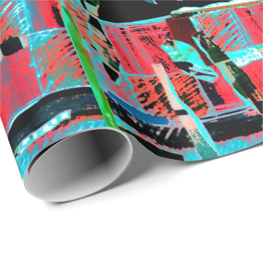 Abstract Freedom – Custom Wrapping Paper (29" x 6’ Cadeaupapier (Rol Hoek)