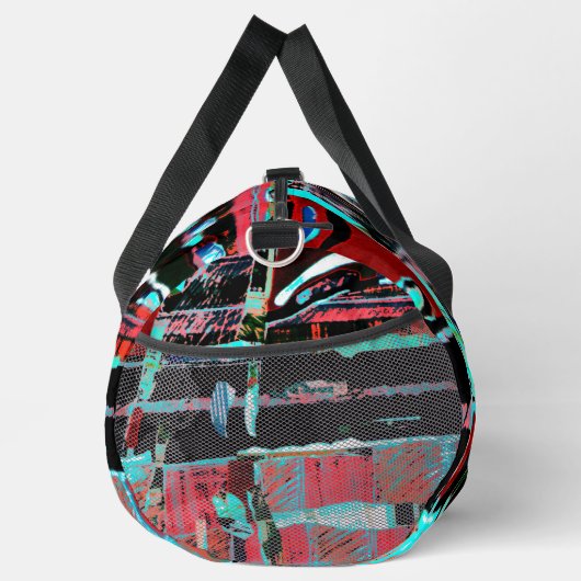 Abstract Freedom – Print Cut Sew Grote Duffel Tas (Rechts)