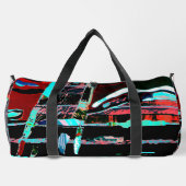 Abstract Freedom – Print Cut Sew Grote Duffel Tas (Achterkant)