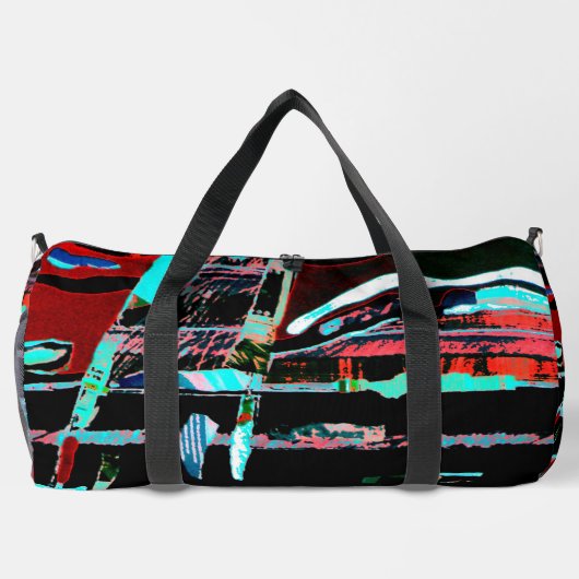 Abstract Freedom – Print Cut Sew Large Duffel Bag Plunjezak (Achterkant)