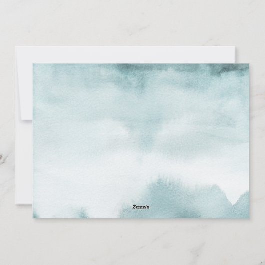 Abstract Frost Modern Christmas-fotokaart Feestdagenkaart (Achterkant)