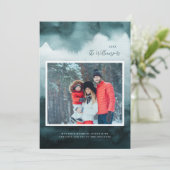 Abstract Frost Modern Holiday fotokaart Feestdagenkaart (Staand voorkant)