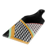 Abstract Fruit Papaja Drakenfruit Patroon  Snijplank (Hoek)