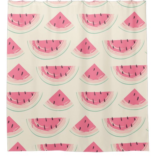 Abstract fruit seamless pattern. Colorful Creative Douchegordijn (Voorkant)