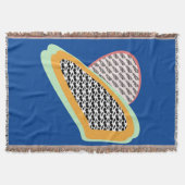 Abstract fruitpapaja Dragonfruitpatroon Throomdraa Deken (Voorkant)