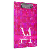Abstract Fuchsia Red Customizable Klembord (Rechts)
