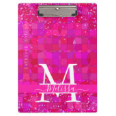 Abstract Fuchsia Red Customizable Klembord (Voorkant)