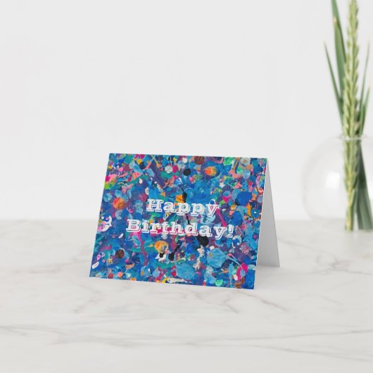 Abstract Fun Birthday Card Kaart (Voorkant)