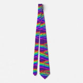  Abstract Fun Regenboog Kleuren met Paars  Stropdas (Achterkant)