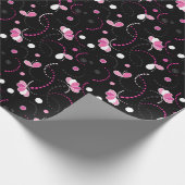 Abstract Fun roze (de achtergrondkleur wijzigen) Cadeaupapier (Hoek)