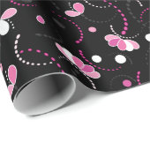 Abstract Fun roze (de achtergrondkleur wijzigen) Cadeaupapier (Rol Hoek)