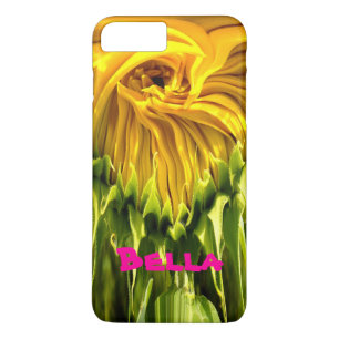 Abstract funky retro zonnebloem, geschrokken geome Case-Mate iPhone case