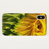 Abstract funky retro zonnebloem, geschrokken geome Case-Mate iPhone case (Achterkant (horizontaal))