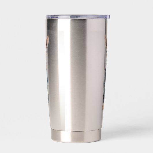 Abstract Funky Vrouw Herten Geïsoleerde Drinkbeker (Links)