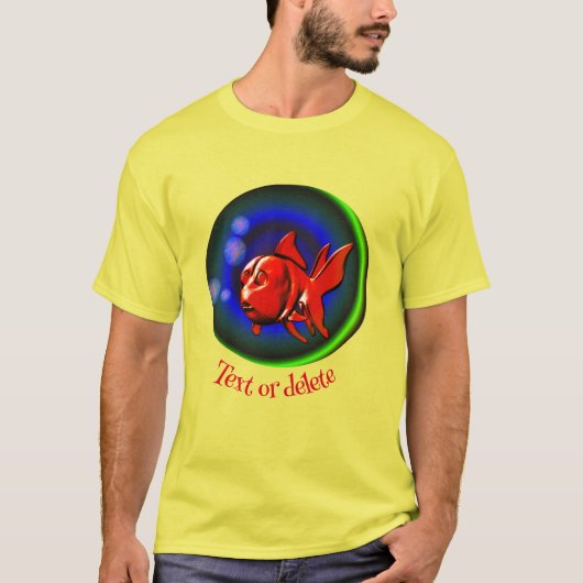 Abstract Funny Red Goldfish Aangepast T-shirt (Voorkant)