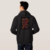 Abstract Fusion-trui Hoodie (Achterkant volledig)