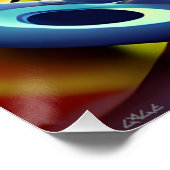 Abstract Futurisme Perfect Poster (Hoek)